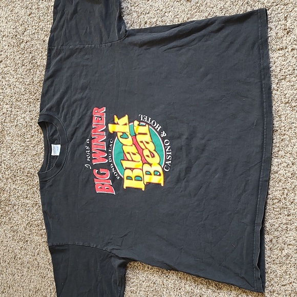 Black Bear Casino I Was A Winner Short Sleeve Black T-shirt Men's XXL - Picture 2 of 10